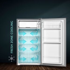 EGNRL 140L Gross/83L Net Capacity, Single Door Refrigerator, EGR140S | Fast Cooling, Energy Saving & Low Noise |Recessed Handle, R600A, Inside Condenser, Dark Silver Color, One Year Warranty 80 W 6290361455272 Dark Silver - Image 7