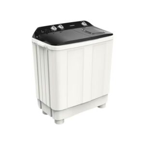 TORNADO 7 KG Twin Tub Half Automatic Washing Machine, Mechanical Wash Timer, Intuitive Control, Durable Spin Motor, 1200 RPM, White x Black TMH-HS07C(WK) 7 kg TMH-HS07C(WK) White x Black - Image 3