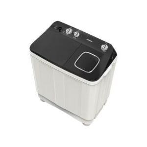 TORNADO 7 KG Twin Tub Half Automatic Washing Machine, Mechanical Wash Timer, Intuitive Control, Durable Spin Motor, 1200 RPM, White x Black TMH-HS07C(WK) 7 kg TMH-HS07C(WK) White x Black - Image 4