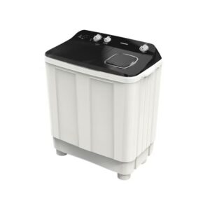 TORNADO 7 KG Twin Tub Half Automatic Washing Machine, Mechanical Wash Timer, Intuitive Control, Durable Spin Motor, 1200 RPM, White x Black TMH-HS07C(WK) 7 kg TMH-HS07C(WK) White x Black - Image 5