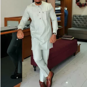 Mans Tracksuits Suits Set Kaftan Embroidered Long Sleeve Tops Pants 2Pcs Set Outfits Wedding Wear African Ethnic Casual Clothing - Image 5
