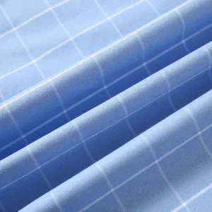 100% Cotton Breathable Men Oxford Short Sleeve Summer Plaid Striped Male Shirt Business Regular Fit Oversized Clothes - Image 4