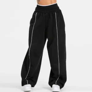 Sport Trousers Women Loose Casual Wide-leg Sport Pants with Pockets Stretch High Waist Fitness Running Yoga Pants Gym Sweatpants - Image 4