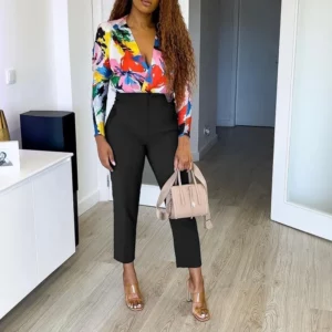 2025 Woman Solid Trouser High Waist Slim Zipper Fly Long Pants Female Wild Commute Office Lady Woman Pencil Pant Street - Image 5