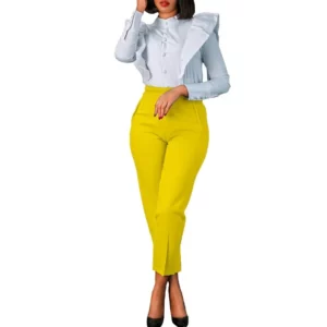 2025 Woman Solid Trouser High Waist Slim Zipper Fly Long Pants Female Wild Commute Office Lady Woman Pencil Pant Street - Image 6
