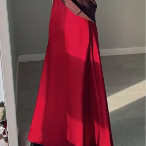 Long Satin Skirts Women Dark Green Luxury Spring Summer Maxi Straight Black Skirt Long Shining Satin Skirt Maxi Brown Ladies - Image 5