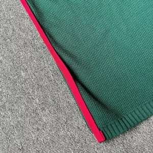 YuooMuoo Brand Fashion Vintage Patchwork Lines Knitted Maxi Dress 2025 Summer Casual All Match Long Shirt Dress Chic Party Robes - Image 3
