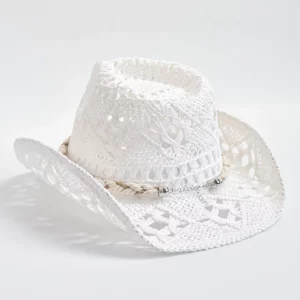 Summer Hand Woven Straw Hat for Women Shell Decoration Holiday Beach Sun Hat Chapeu Panama Feminino - Image 4