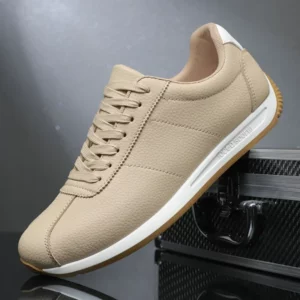 New Fashionable Black Flat Shoes 2025 Men's Skateboarding Shoes Anti Slip Casual White Luxury Trendy Skateboarding Hiking Shoes - Image 2