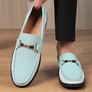 Fashion Business Mens Handmade Leather Casual Commute Driving Slip-on Shoes Luxury Soft Sole Comfy Moccasins Loafers Shoes Men - Image 4
