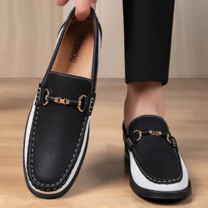 Fashion Business Mens Handmade Leather Casual Commute Driving Slip-on Shoes Luxury Soft Sole Comfy Moccasins Loafers Shoes Men - Image 6