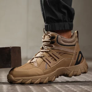 GUYISA Men's anti smashing and anti piercing rubber outsole work shoes are fashionable and versatile - Image 3