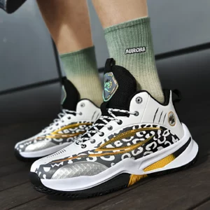 Men's Athletic Basketball Sneakers Breathable Cushioning Non-Slip Wearable Gym Training Running Shoes for Men And Women - Image 3