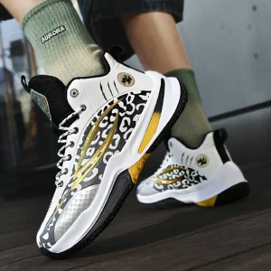 Men's Athletic Basketball Sneakers Breathable Cushioning Non-Slip Wearable Gym Training Running Shoes for Men And Women - Image 4