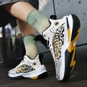 Men's Athletic Basketball Sneakers Breathable Cushioning Non-Slip Wearable Gym Training Running Shoes for Men And Women - Image 5