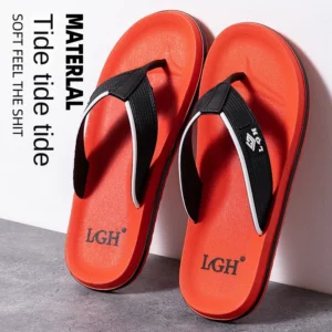Men's Summer Anti-odor and Anti-slip Outerwear, Fashionable and Memorable Soles, Trendy Flip-toe Beach Sandals - Image 3