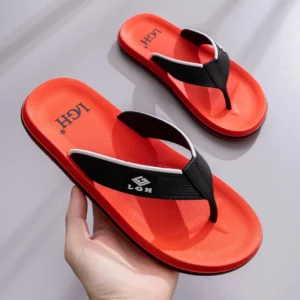 Men's Summer Anti-odor and Anti-slip Outerwear, Fashionable and Memorable Soles, Trendy Flip-toe Beach Sandals - Image 6