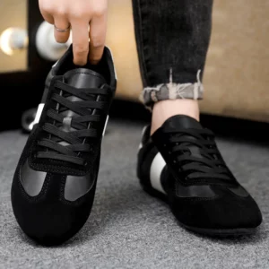 Men's Fashion Casual Shoes Genuine Leather Upper Lace-Up Comfort Trainer for Walking, Outdoor, Business, and Leisure Activities - Image 5