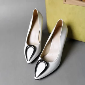 Oxford Shoes For Women Sale Fivecolors Plus Size 34-48 2017 New Fashion High Heels Women Thin Heel Redsilvery Sexy Shoes 023-1 - Image 3
