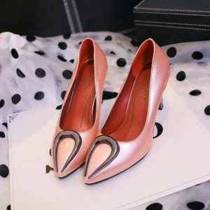 Oxford Shoes For Women Sale Fivecolors Plus Size 34-48 2017 New Fashion High Heels Women Thin Heel Redsilvery Sexy Shoes 023-1 - Image 5
