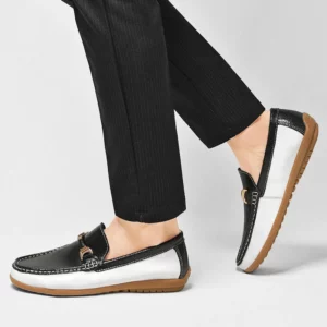New Men's Youth Trend Loafers Fashionable Metal - Decorated Driving Shoe High -Quality And Comfortable Leather Soft -Soled Shoes - Image 6