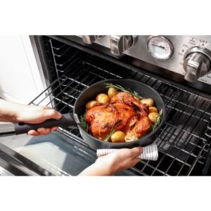 Sensarte Cookware Set Nonstick With Detachable Handles, 18Pcs Induction Cookware Set Stackable, Space Saving With Removable Handle Black - Image 5