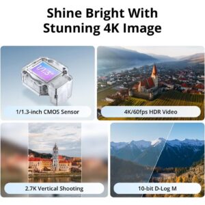 dji Flip Drone 4K UHD Camera for Adults 3-Axis Gimbal Stabilization, 13km Video Transmission, Palm Takeoff, Auto Return, 31-Min Flight Time MOIAT Certified-UAE Version with Official Warranty Support - Image 6
