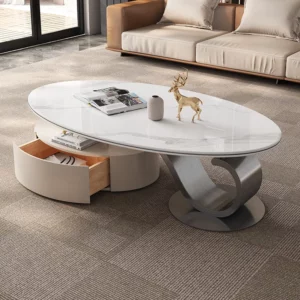 Luxury Metal Side Table Modern Bedroom Living Room Designer High Standing Moving Coffee Table Writing Meubles Home Furniture - Image 3