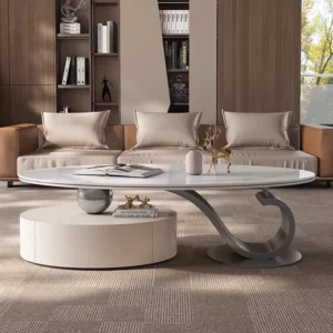 Luxury Metal Side Table Modern Bedroom Living Room Designer High Standing Moving Coffee Table Writing Meubles Home Furniture - Image 5