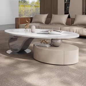 Luxury Metal Side Table Modern Bedroom Living Room Designer High Standing Moving Coffee Table Writing Meubles Home Furniture - Image 6