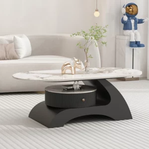 Unique Black Coffee Table Designer Industrial Luxury Modern Coffee Table Nordic Japanese Muebles Para Hogar Home Furniture - Image 3