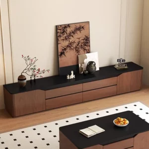 aesthetic modern tv stands designer european accent luxury cheap creative wooden tv table vintage muebles space saving furniture - Image 2