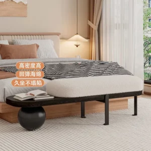 Porch Shoe Stool Home Entrance Shoe Bench Light Luxury Living Room Leisure Benches Modern Simple Bedroom Bed End Benches - Image 2