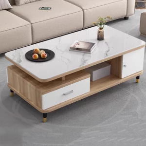 Modern Decoration Coffee Table Wood Storage Drawers Side Table Living Room Standing Moving Kaffee Tische Lounge Suite Furniture - Image 4