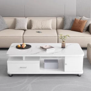 Modern Decoration Coffee Table Wood Storage Drawers Side Table Living Room Standing Moving Kaffee Tische Lounge Suite Furniture - Image 5