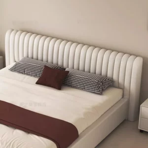 Designer Soft Bedroom Double Bed Adult Italian Multifunctional Modern Double Bed Frame White Letti Matrimoniali Furniture - Image 5