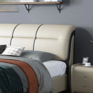 Luxury Italian Bedroom Set Modern Large Storage King Queen Double Bed - Image 3