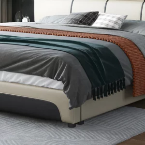 Luxury Italian Bedroom Set Modern Large Storage King Queen Double Bed - Image 4