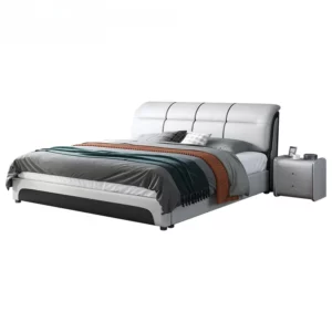 Luxury Italian Bedroom Set Modern Large Storage King Queen Double Bed - Image 5