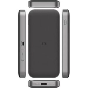 ZTE The Most Powerful Portable Router 5G with Huge 10000mAh Battery, 18W Reverse Charge, NFC, 2.4” Touch Screen & Connects 64 Devices – Sim Slot UNLOCKED - ZTE By STC (MU5120) Grey - Image 8