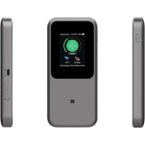 ZTE The Most Powerful Portable Router 5G with Huge 10000mAh Battery, 18W Reverse Charge, NFC, 2.4” Touch Screen & Connects 64 Devices – Sim Slot UNLOCKED - ZTE By STC (MU5120) Grey - Image 9