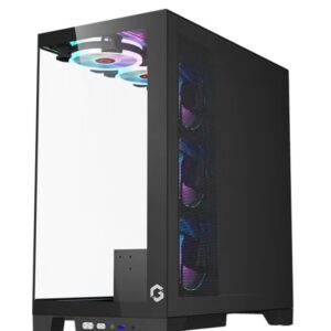 GAMEON Emperor Midnight IV Series Mid Tower Gaming Case - ARGB+Remote, 7 Fans Case Black - Image 4