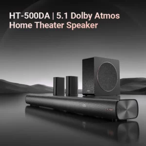 F&D HT-500DA 5.1 CH Dolby Atmos Home Theater Speaker with 8-Inch Wireless Subwoofer, 190W High-Fidelity Power, Built-in 9 Speakers, 3D Surround Sound, 6 EQ Modes, Remote Control, Customized APP and Multiple Input Options,Bluetooth 5.3 - Image 7