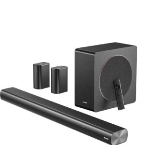 F&D HT-500DA 5.1 CH Dolby Atmos Home Theater Speaker with 8-Inch Wireless Subwoofer, 190W High-Fidelity Power, Built-in 9 Speakers, 3D Surround Sound, 6 EQ Modes, Remote Control, Customized APP and Multiple Input Options,Bluetooth 5.3 - Image 8