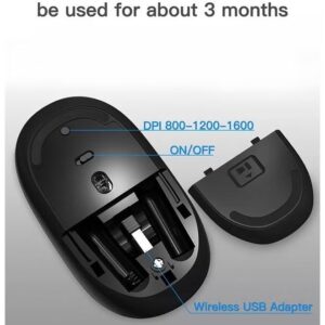 HP S1500 Wireless Mouse Black - Image 3