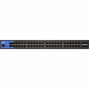 LINKSYS 48-Port Managed Gigabit PoE+ Switch, 10G SFP+ Uplink Ports, Integrated Power over Ethernet Plus (740W), Advanced Network Security & QoS, 176 Gbps, 130.95 Mpps, LGS352MPC-EU Black - Image 4