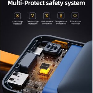 VOLTME 10000mAh USB C Power Bank with Built-in Type C Cable, 22.5W PD Fast Charging - Ultra-Slim Portable Charger with 3 Ports, Compact External Battery Pack for iPhone Air, 17/17 Pro, 17 Pro Max, iPhone 16, 15 Series, Samsung Galaxy S25, S24, S23 Ultra, Google Pixel 10, 9, OnePlus 14, 13, Xiaomi 16, 15, iPad Pro/Air, Android Devices, AirPods - Lightweight, Aviation Certified, Travel Friendly - Image 3