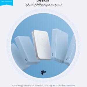 Anker MagGo Power Bank, Ultra Slim 10000mAh Magnetic Battery Pack, Qi2 Certified, Portable, 15W Ultra Fast MagSafe Compatible Charger, Ergonomic Design, Only for iPhone 17/16/15/14/13 - Image 6