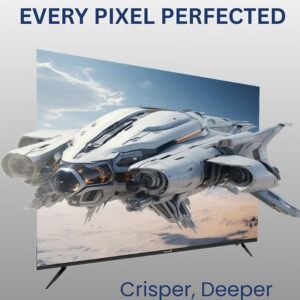 VIDEOCON 70-Inch Edgeless QLED 4K UHD Smart TV, WebOS Hub, A+ Grade Panel, Magic Remote, Dolby Audio, Bluetooth Connectivity - E70QLWO1100 Black - Image 4