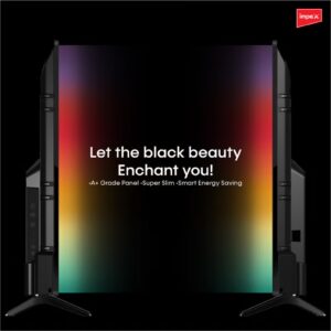 Impex 40 Inch Full HD Smart LED TV - Android, Quad Core, Frameless, A+ Panel, Wi-Fi, 2 HDMI, 2 USB, RJ45, 1920x1080 Resolution, 176° View, Slim Design, 2 Year Warranty - Gloria 40 Smart - Black GLORIA 40 SMART Black - Image 2